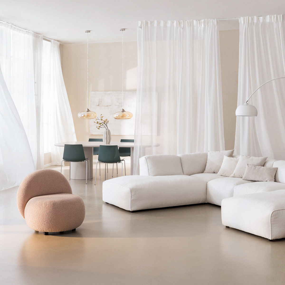 Luftige Wohnideen fürs Wohn- und Esszimmer | home24
